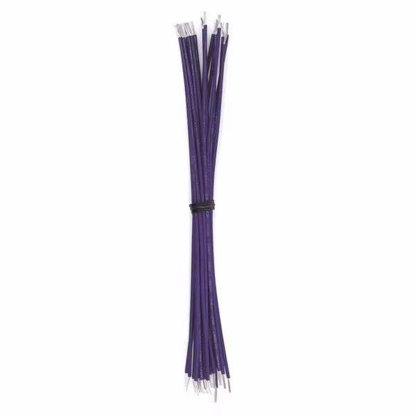 Wire Lead, 18 AWG, Stranded, Violet, 6 in, 1000 PK